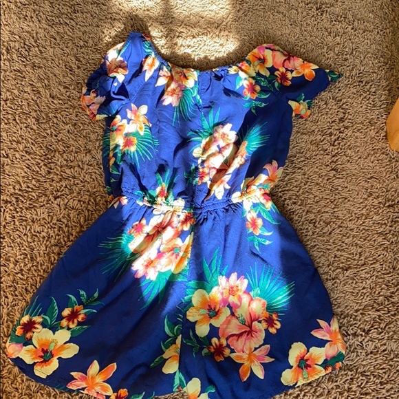 Blue flowery romper - Picture 3 of 3